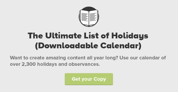 holiday marketing calendar