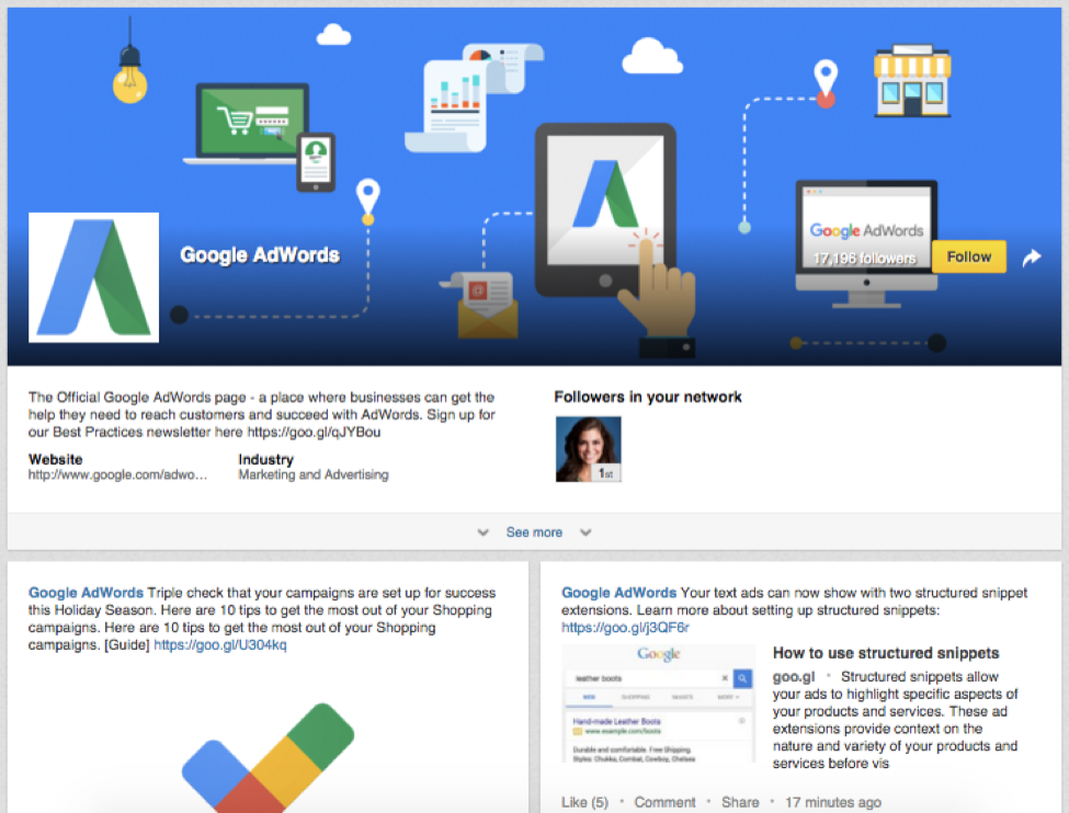 google adwords guide to linkedin for marketers