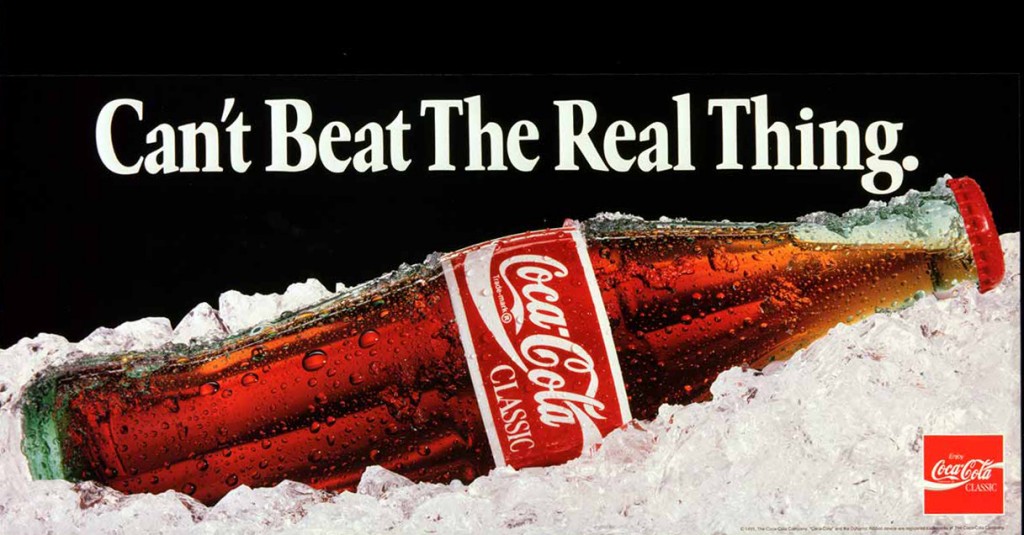 Coca-Cola Classic ad from 1991.